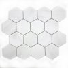 Mozaika hexagon, GLACIER WHITE